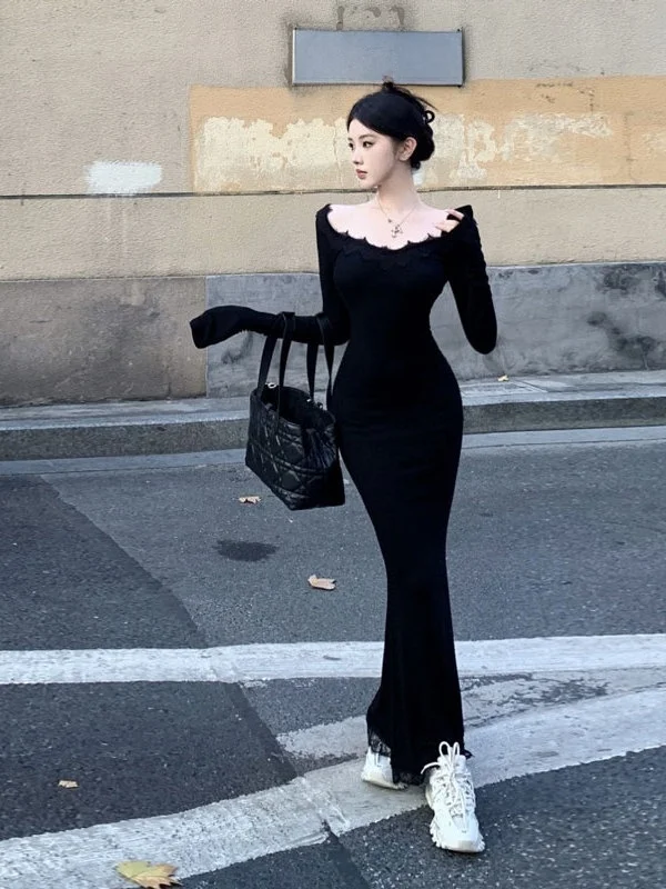 Elegant Fashionable Shoulder Bared Bodycon Long Dress Simple Yet Stylish Spring New Arrivals Women's Dress Cotton Material
Elegant Fashionable Shoulder Bared Bodycon Long Dress Simple Yet Stylish Spring New Arrivals Women's Dress Cotton Material