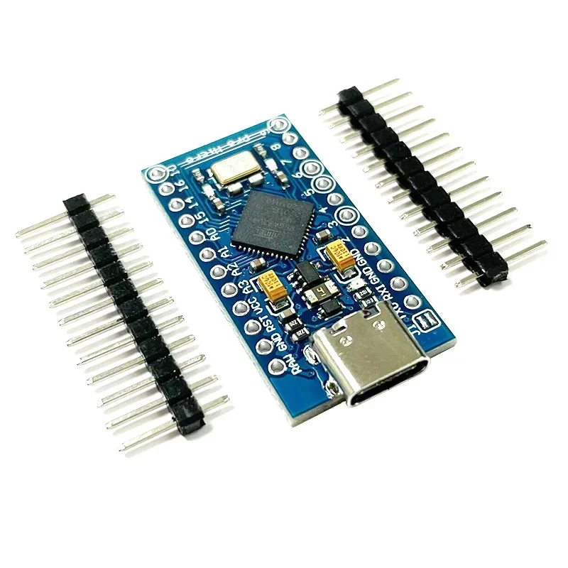 Pro Micro ATmega32U4 5V 16MHz Replace ATmega328 For Arduino TYPE-C With 2 Row Pin Header For Leonardo Mini Usb Pro NEW
Pro Micro ATmega32U4 5V 16MHz Replace ATmega328 For Arduino TYPE-C With 2 Row Pin Header For Leonardo Mini Usb Pro NEW
