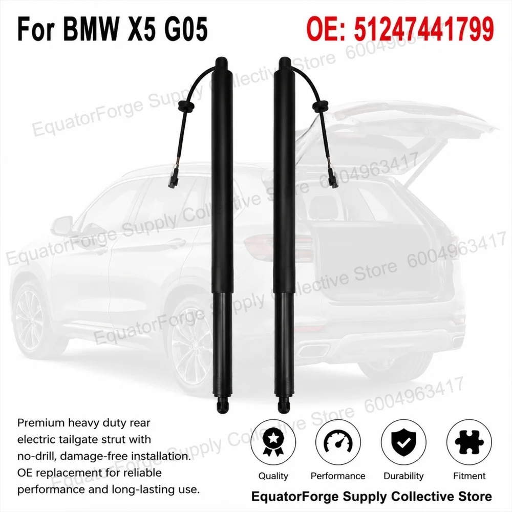 Premium Heavy Duty Rear Electric Tailgate Strut, No-Drill Damage-Free Install OE Replacement For BMW X5 G05 51247441799
Premium Heavy Duty Rear Electric Tailgate Strut, No-Drill Damage-Free Install OE Replacement For BMW X5 G05 51247441799