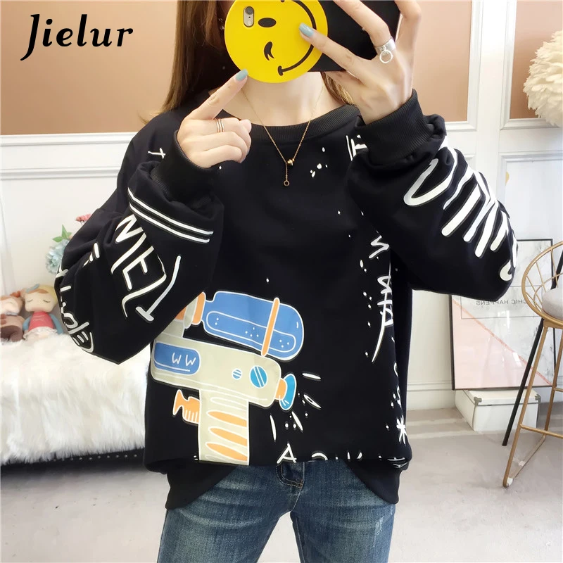 Loose Print O-neck Sweatshirt Autumn Hoodies Women Slim Pullover Female Long Sleeve Cartoon Korean Winter M-XXL Hoodie
Loose Print O-neck Sweatshirt Autumn Hoodies Women Slim Pullover Female Long Sleeve Cartoon Korean Winter M-XXL Hoodie