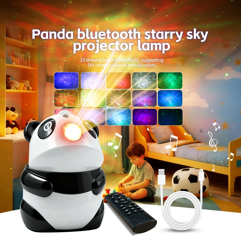 WACUAAO Panda Nebula Projector with BT Speaker, Starry Sky Galaxy Light, 15 Lighting Modes Remote, Lamp for Party, Gaming Room
WACUAAO Panda Nebula Projector with BT Speaker, Starry Sky Galaxy Light, 15 Lighting Modes Remote, Lamp for Party, Gaming Room
