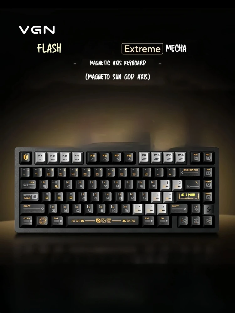 VGN Flash 75 He Gaming Keyboard Hall Effect 8000hz Polling Rate Support 0.001mm RT DKS SOCD MT TGL Dynamic RGB Hot Swappable
VGN Flash 75 He Gaming Keyboard Hall Effect 8000hz Polling Rate Support 0.001mm RT DKS SOCD MT TGL Dynamic RGB Hot Swappable