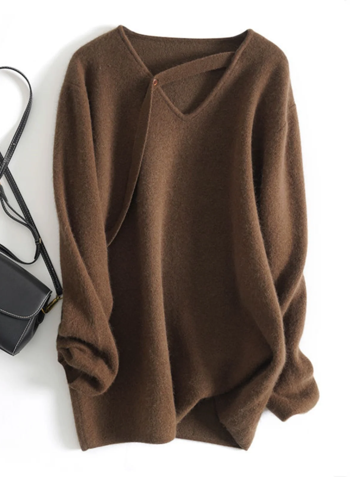 Женский вязаный свитер больших размеров с V-образным вырезом, свободного кроя, базовый слой, осенне-зимний, повседневный, универсальный, средней длины, скрывающий недостатки фигуры, стройнящий
Женский вязаный свитер больших размеров с V-образным вырезом, свободного кроя, базовый слой, осенне-зимний, повседневный, универсальный, средней длины, скрывающий недостатки фигуры, стройнящий