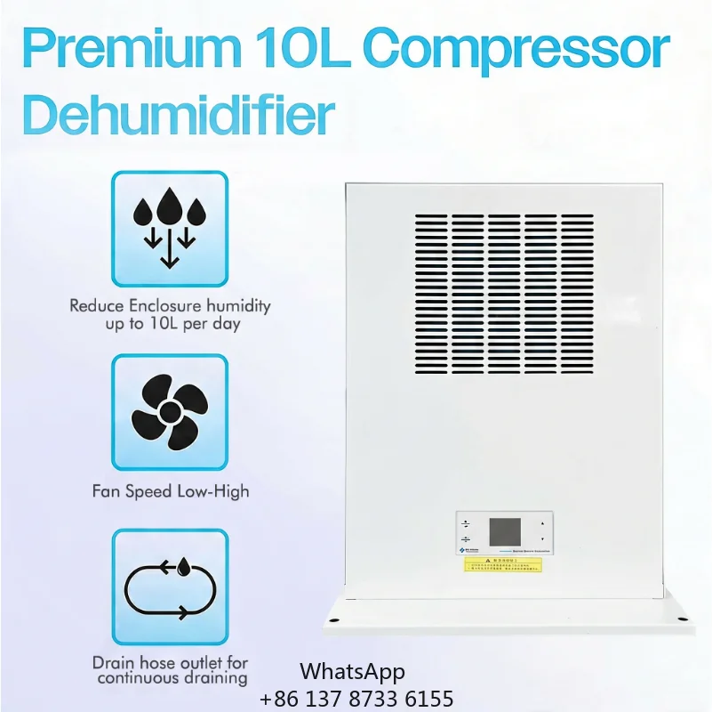 Dh-C10 10L Enclosure Compact Compressor Industrial Dehumidifier For Relay Output