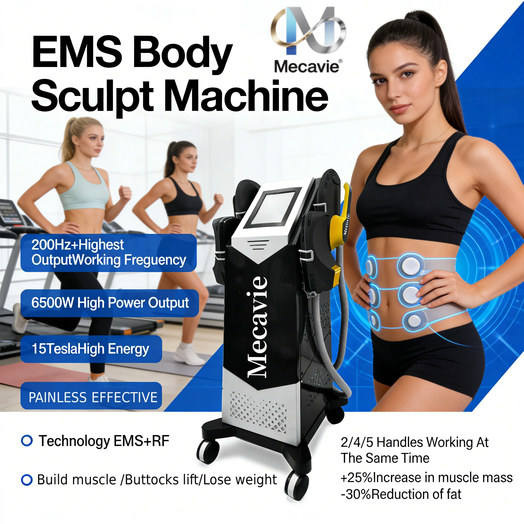 2026 Модернизированный MECAVIE 6500 Вт 200 Гц EMS RF Body Shaper Профессиональная стимуляция мышц сжигания жира Неинвазивное использование в салоне
2026 Модернизированный MECAVIE 6500 Вт 200 Гц EMS RF Body Shaper Профессиональная стимуляция мышц сжигания жира Неинвазивное использование в салоне