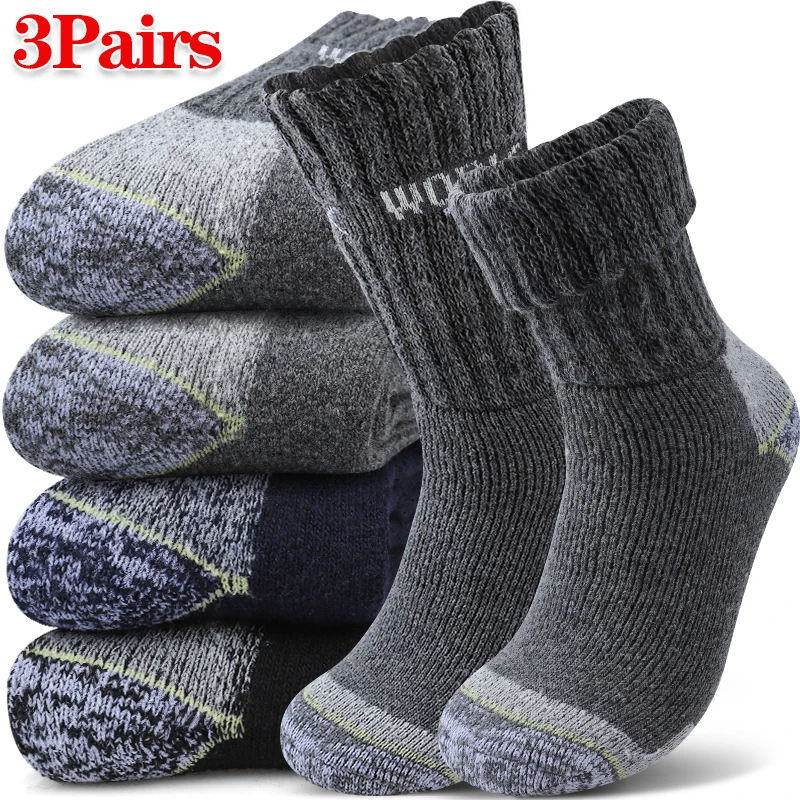 3Pairs Men's Thermal Work Crew Socks Winter Thick Terry Knit Mid-Calf Sock Breathable Comfort Fit for Daily Wear&Outdoor sports
3Pairs Men's Thermal Work Crew Socks Winter Thick Terry Knit Mid-Calf Sock Breathable Comfort Fit for Daily Wear&Outdoor sports