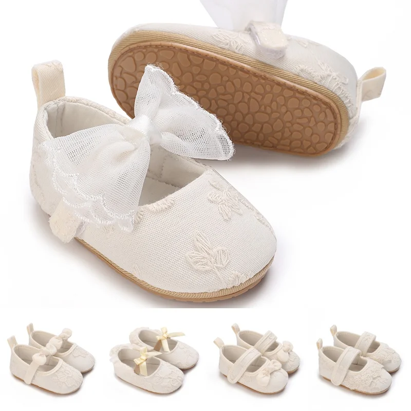 Cute White Lace Baby Girl Princess Shoes Baby Moccasins Moccs Shoes Bow Fringe Rubber Soled Non-slip Footwear Crib Shoes 0-18M
Cute White Lace Baby Girl Princess Shoes Baby Moccasins Moccs Shoes Bow Fringe Rubber Soled Non-slip Footwear Crib Shoes 0-18M