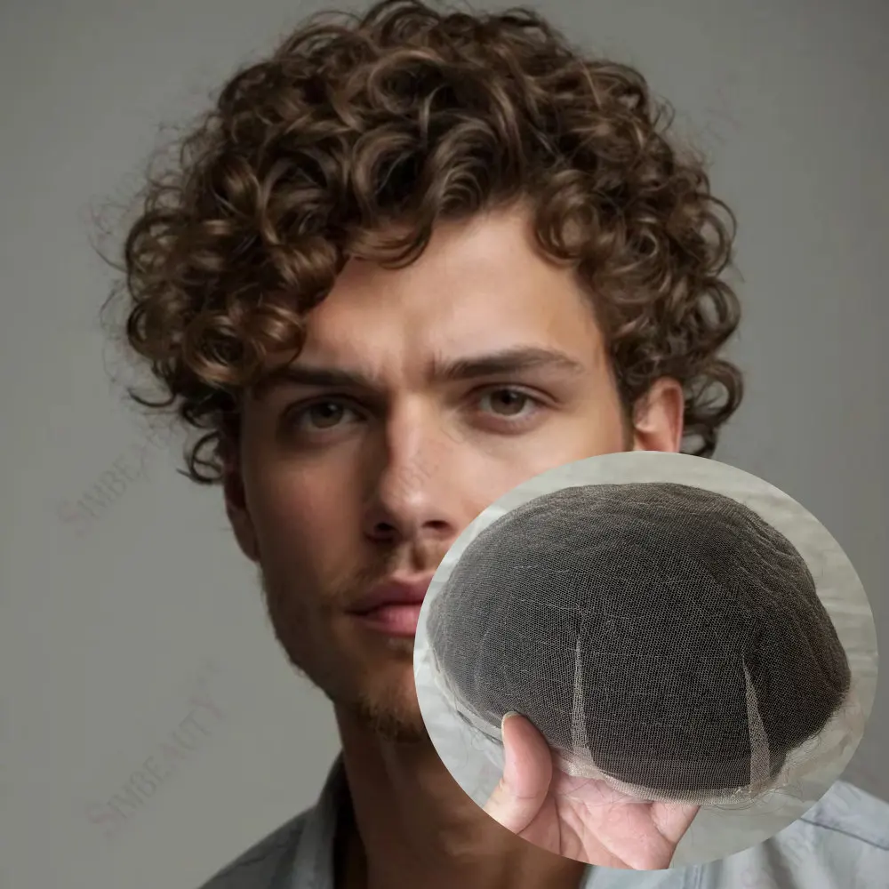 Mne's Wig 20mm Curly Swiss Lace Toupee Mens Human Hair Invisible Male Hair Prosthesis Natural Hair Grey Blonde Brown Hair System
Mne's Wig 20mm Curly Swiss Lace Toupee Mens Human Hair Invisible Male Hair Prosthesis Natural Hair Grey Blonde Brown Hair System