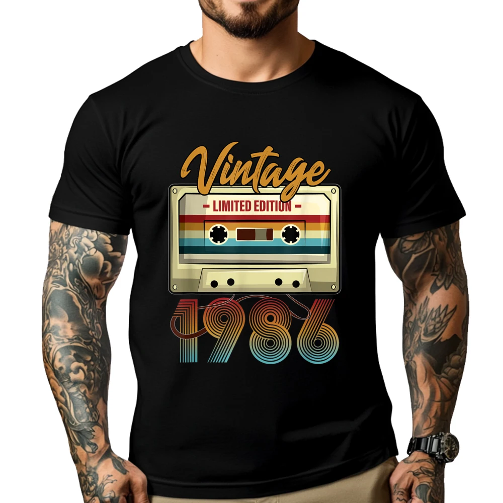 Vintage 1986 38th Birthday Cassette Tape For Women B Day Designer T Shirt Men's Clothing 4TH of July
Vintage 1986 38th Birthday Cassette Tape For Women B Day Designer T Shirt Men's Clothing 4TH of July