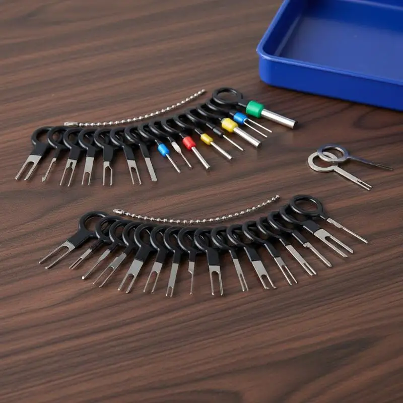 21/26/26/41Pcs Circuit Board Terminal Extraction Tool Wire Harness Connector Pin Removal Tool For Car Electrical Wiring Repair
21/26/26/41Pcs Circuit Board Terminal Extraction Tool Wire Harness Connector Pin Removal Tool For Car Electrical Wiring Repair