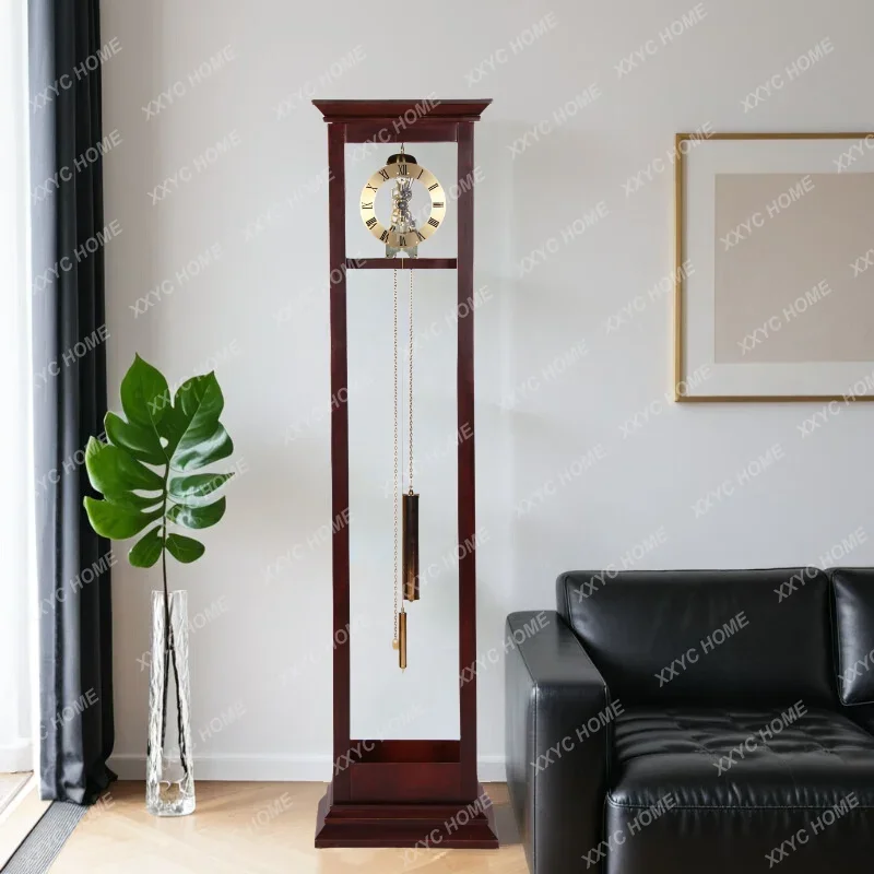 FFFloor clock simple retro perspective desk clock solid wood living room villa timekeeping heavy hammer clock
FFFloor clock simple retro perspective desk clock solid wood living room villa timekeeping heavy hammer clock