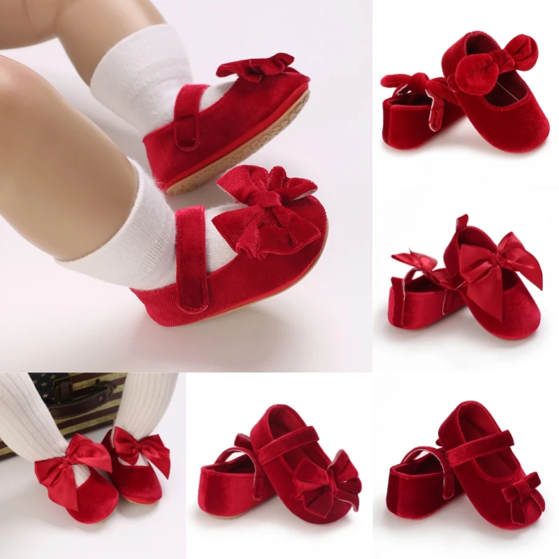 Spring and Autumn Red Suede Baby Princess Shoes 0-12 Months Baby Party Dress Sneakers
Spring and Autumn Red Suede Baby Princess Shoes 0-12 Months Baby Party Dress Sneakers