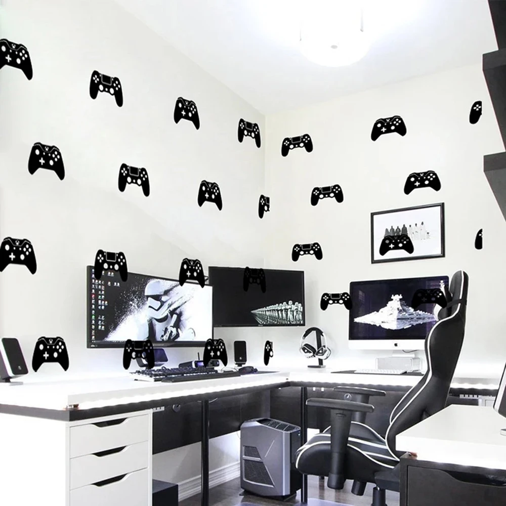 50 Pcs Game Switch Controller XBOX Wall Sticker Gaming Eat Sleep game zone Ps4 Game Controller Wall Decal Game room Vinyl
50 Pcs Game Switch Controller XBOX Wall Sticker Gaming Eat Sleep game zone Ps4 Game Controller Wall Decal Game room Vinyl