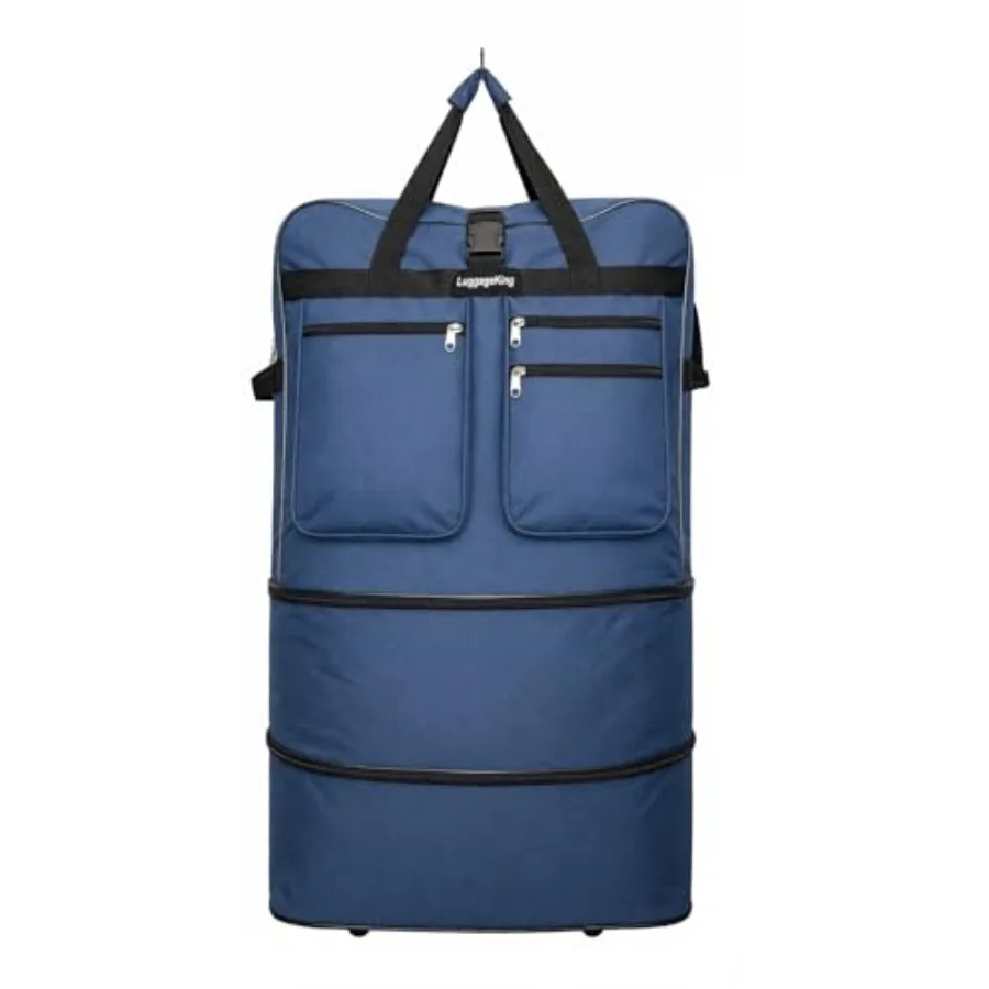 36-Inch Rolling Duffle Bag with Wheels - Spinner Suitcase with Expandable Luggage Design - Heavy Duty Travel Bag Blue
36-Inch Rolling Duffle Bag with Wheels - Spinner Suitcase with Expandable Luggage Design - Heavy Duty Travel Bag Blue