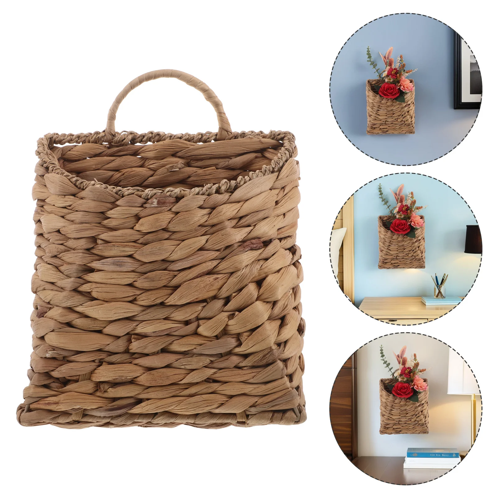 Braided Wall Hanging Basket Handmade Cotton Rope Storage Organizer Holder for Plants Home Decor Living Room Bedroom 
Braided Wall Hanging Basket Handmade Cotton Rope Storage Organizer Holder for Plants Home Decor Living Room Bedroom
