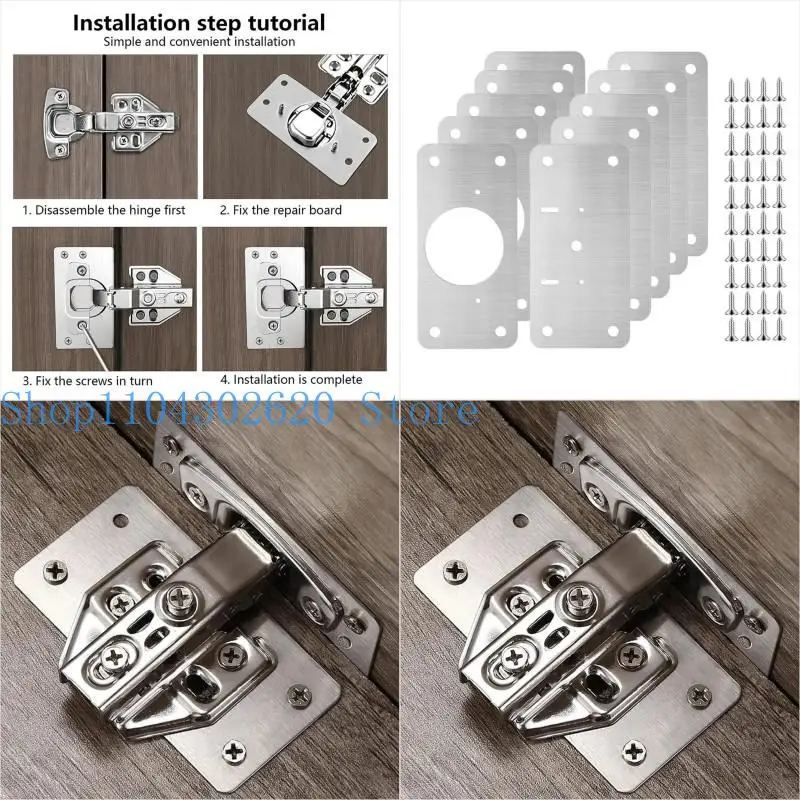 02DE Reinforced Stainless Steel Repair Mounting Plates for Cabinet Hinges Designed for Easy DIY Installation Long Lasting Use
02DE Reinforced Stainless Steel Repair Mounting Plates for Cabinet Hinges Designed for Easy DIY Installation Long Lasting Use