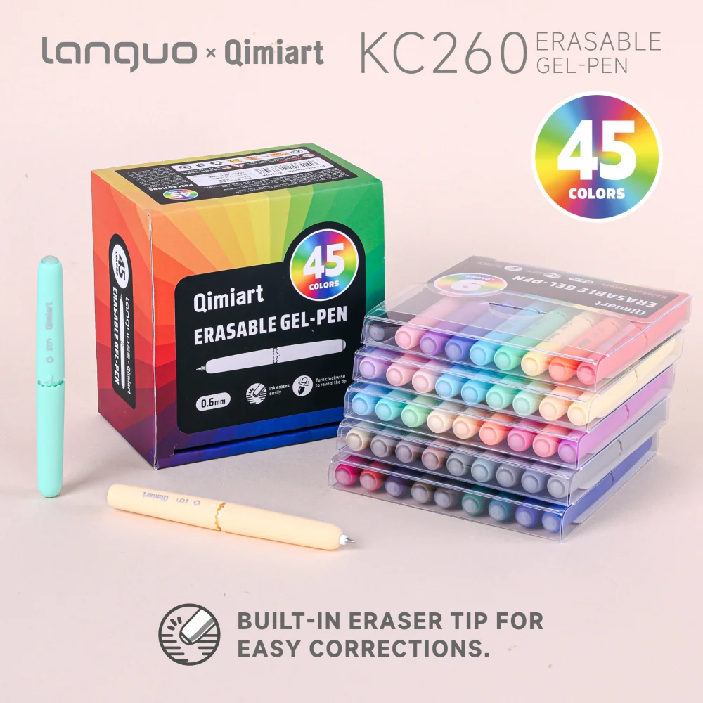Languo 45Colors Erasable Gel Pen 0.6mm Multi Series Easy Erase Neutral Pens Set Smooth Writing School Office Supplies Stationery
Languo 45Colors Erasable Gel Pen 0.6mm Multi Series Easy Erase Neutral Pens Set Smooth Writing School Office Supplies Stationery