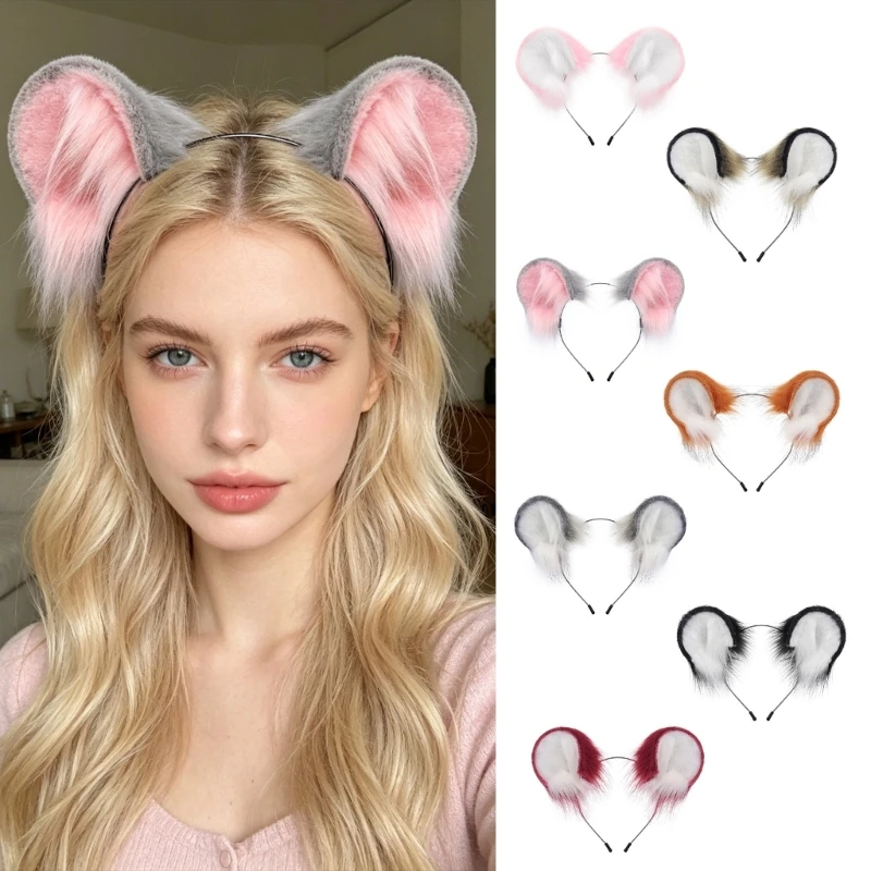 Gothic Furry Animal Ears Headband With Soft Plush Realistic Mouse Ear Hairband Headwear For Cosplay And Halloween Costumes
Gothic Furry Animal Ears Headband With Soft Plush Realistic Mouse Ear Hairband Headwear For Cosplay And Halloween Costumes