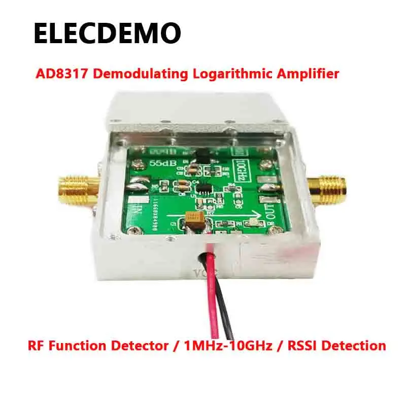 Logarithmic amplifier AD8317 module RF Power Detector 1M-10GHz RF Power Meter
Logarithmic amplifier AD8317 module RF Power Detector 1M-10GHz RF Power Meter