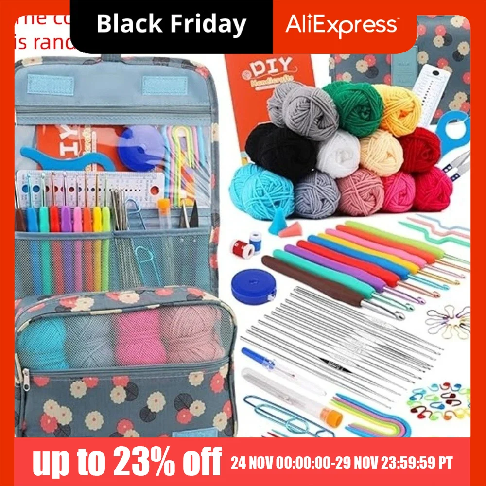 130pcs/set Weaving Accessories Complete Set Crochet Kit with Storage Bag DIY Knitting Crochet Hook Set 12 Rolls Yarn Multi-size
130pcs/set Weaving Accessories Complete Set Crochet Kit with Storage Bag DIY Knitting Crochet Hook Set 12 Rolls Yarn Multi-size