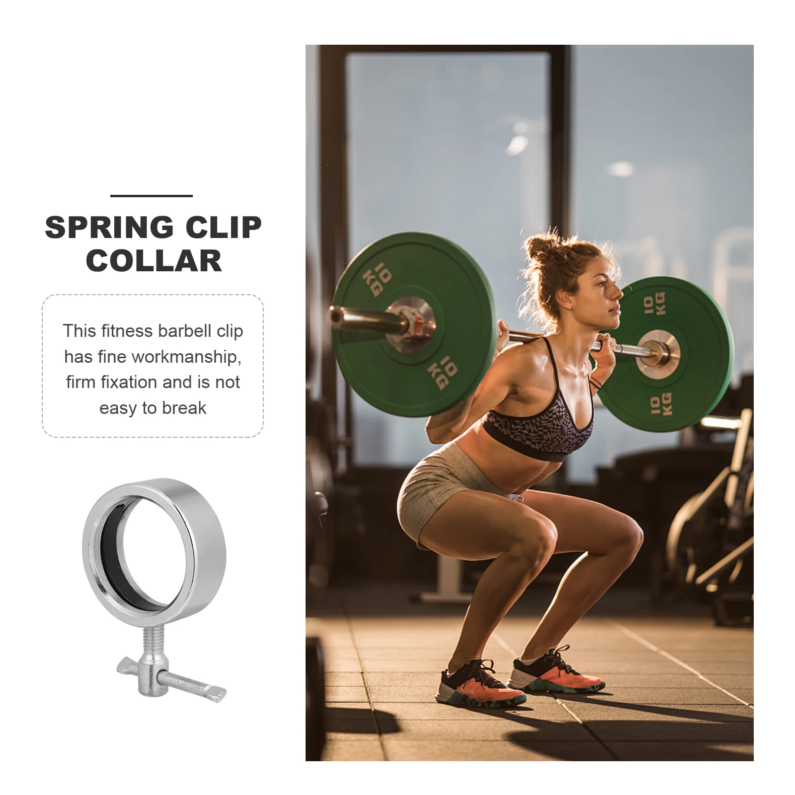Lever Spring Weight Bar Collars Durable Alloy Barbells Clamps Lock Equipment Barbell Collars Accessories
Lever Spring Weight Bar Collars Durable Alloy Barbells Clamps Lock Equipment Barbell Collars Accessories