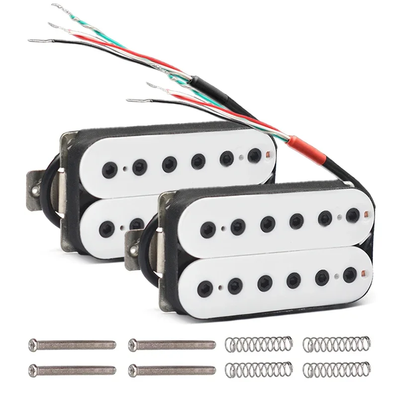 Vintage Alnico5 Humbucker Coil Spliting Neck7.5K/Bridge15K Double Coil Electric Guitar Pickup Black Guitar Part Warm Sound White
Vintage Alnico5 Humbucker Coil Spliting Neck7.5K/Bridge15K Double Coil Electric Guitar Pickup Black Guitar Part Warm Sound White