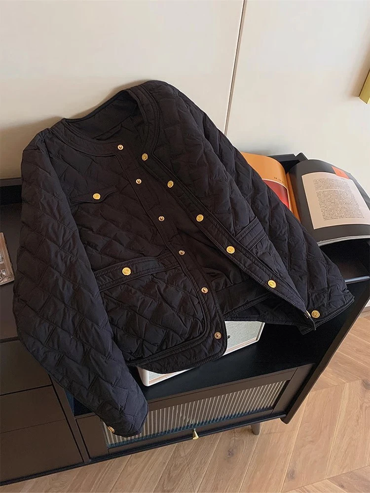 Ele Bla Quilted Cotton Jaet Men's Women's Lightweight Autumn Winter Faion High-End Feel Slim Fit Korean Sle Long ...
Ele Bla Quilted Cotton Jaet Men's Women's Lightweight Autumn Winter Faion High-End Feel Slim Fit Korean Sle Long ...