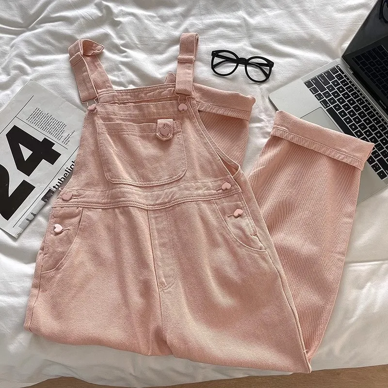 Pink Denim Overalls Women 2024 Spring Korean Style Pants Loose Wide Leg Jumpsuits Tide Casual All Match Women Draped Jeans
Pink Denim Overalls Women 2024 Spring Korean Style Pants Loose Wide Leg Jumpsuits Tide Casual All Match Women Draped Jeans