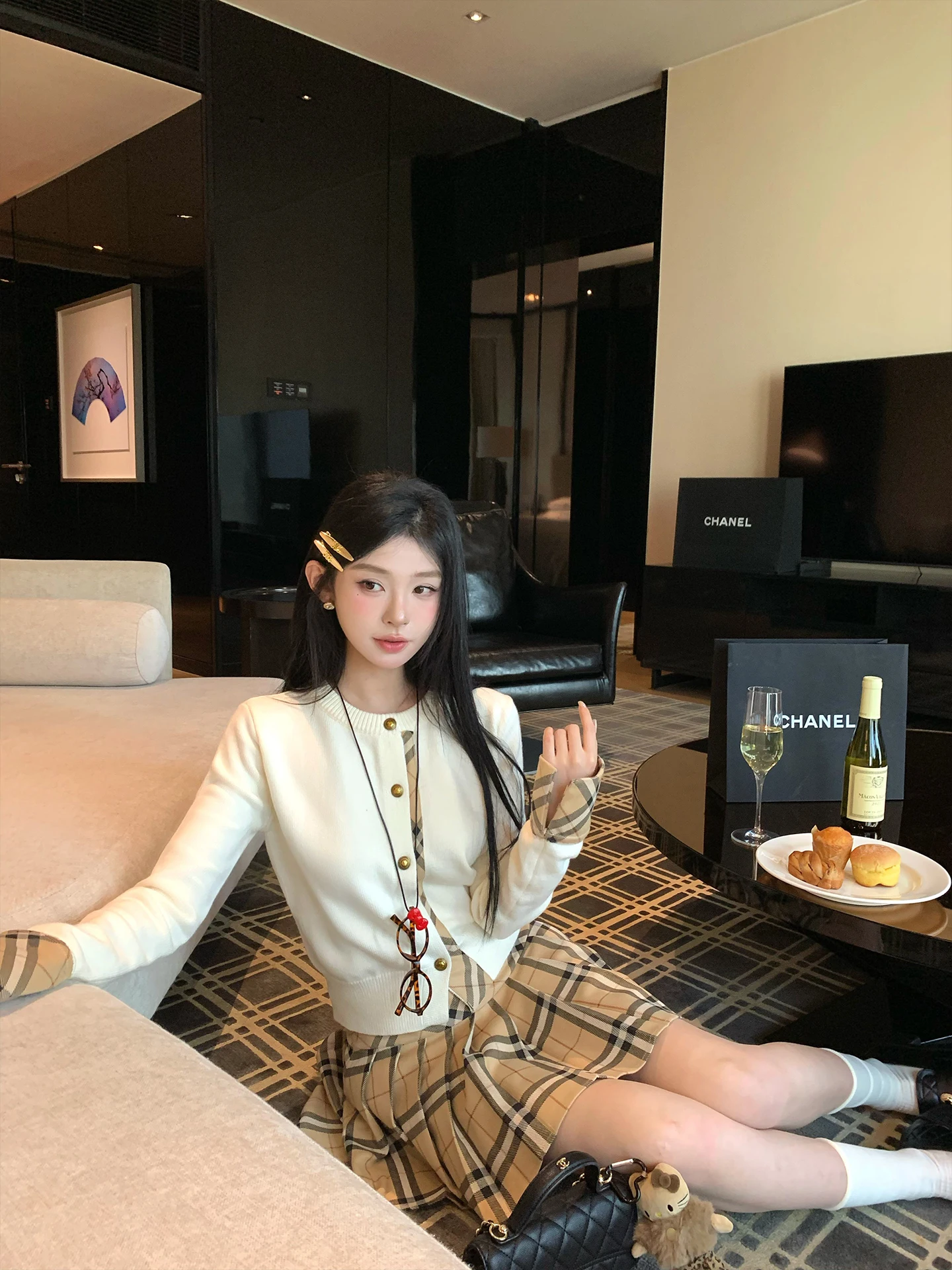 iTookgiii Casual Sle Patchwork Sweater Cardigan Plaid Pleated Skirt Women's Soft Knittedwear Spring Season Breathable
iTookgiii Casual Sle Patchwork Sweater Cardigan Plaid Pleated Skirt Women's Soft Knittedwear Spring Season Breathable