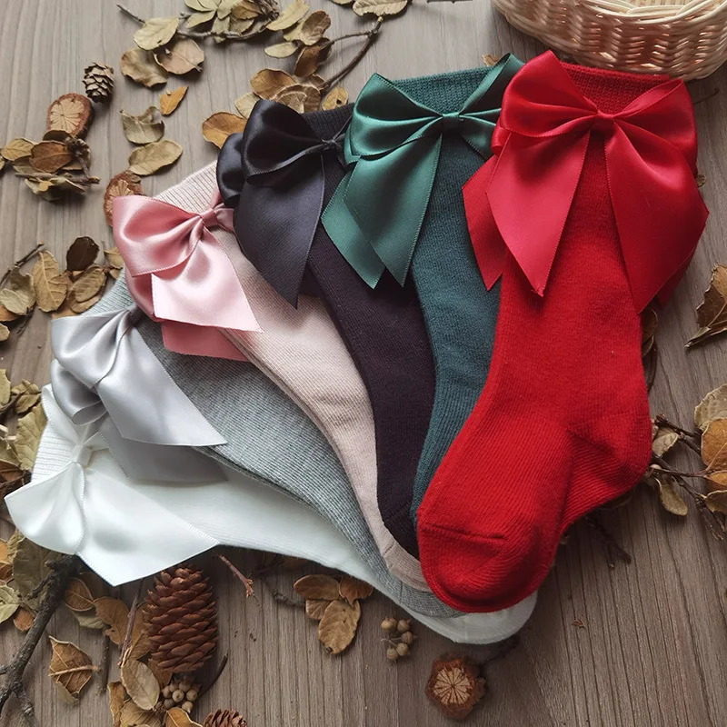 Baby Girls Socks Autumn Toddler Big Bow Knee High Long Soft Cute Kids Christmas Sock Cotton Red Newborn Socken For 0-5 Years
Baby Girls Socks Autumn Toddler Big Bow Knee High Long Soft Cute Kids Christmas Sock Cotton Red Newborn Socken For 0-5 Years