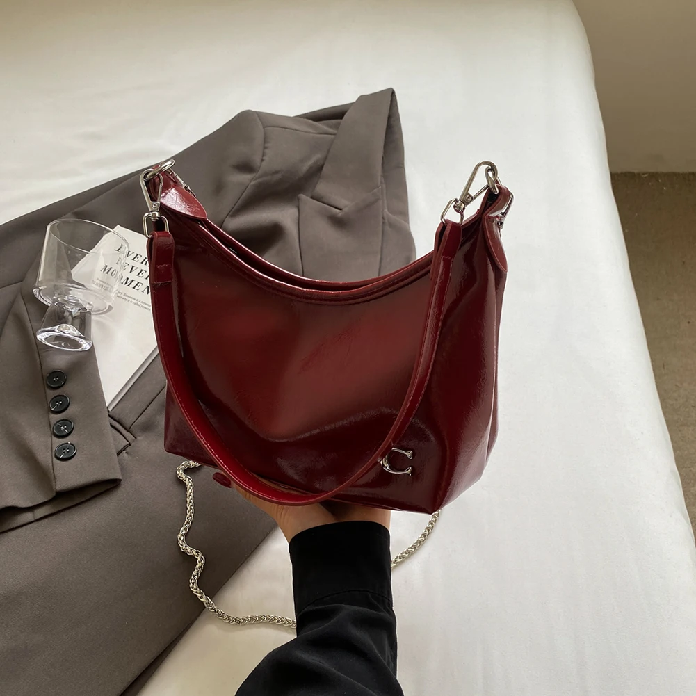 Women PU Stylish Crossbody Bag Zipper Closure Trendy Messenger Bag Adjustable Strap Chain Sling Bag Multi-pockets Chic Hobo Bag
Women PU Stylish Crossbody Bag Zipper Closure Trendy Messenger Bag Adjustable Strap Chain Sling Bag Multi-pockets Chic Hobo Bag