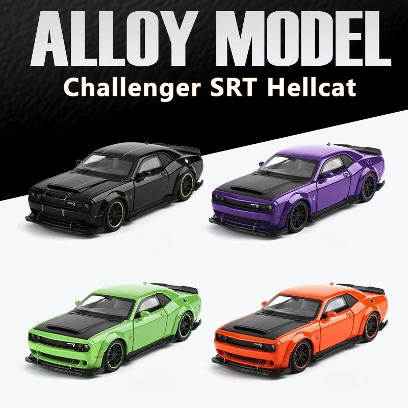 1:32 Dodge Challenger SRT Hellcat, модель автомобиля из сплава с мышцами, звуковой свет, детская игрушка, коллекционные предметы, подарок на день рождения, игрушка
1:32 Dodge Challenger SRT Hellcat, модель автомобиля из сплава с мышцами, звуковой свет, детская игрушка, коллекционные предметы, подарок на день рождения, игрушка