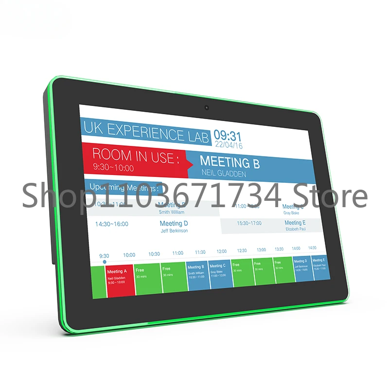 Wall mount 10.1 inch touch screen POE NFC RFID RK3566 android 11 Surrounding LED Light Bar Booking display Meeting room tablet
Wall mount 10.1 inch touch screen POE NFC RFID RK3566 android 11 Surrounding LED Light Bar Booking display Meeting room tablet