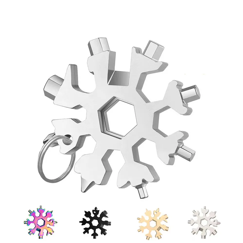 18 in1 Stainless Steel Snowflake Spanner Hex Multifunction Outdoor Hike Wrench Key Ring Pocket Multipurpose Portable Tools
18 in1 Stainless Steel Snowflake Spanner Hex Multifunction Outdoor Hike Wrench Key Ring Pocket Multipurpose Portable Tools