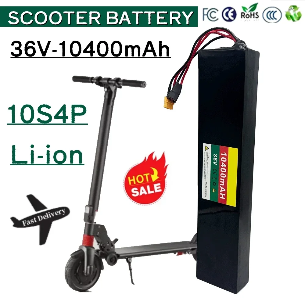 Strong power 36V 10400mAh Rechargeable Lithium Battery Pack 10S4P for Electric Scooter Electric Battery with BMS
Strong power 36V 10400mAh Rechargeable Lithium Battery Pack 10S4P for Electric Scooter Electric Battery with BMS