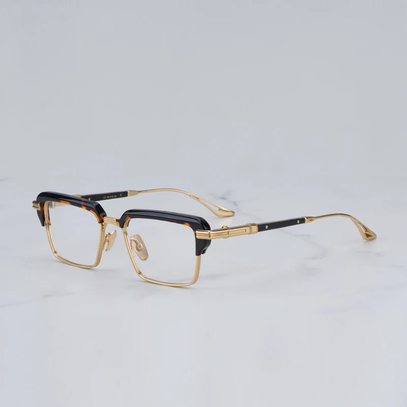 Designer Hand Craft Light Luxury Tortoise Eyeglasses Men Shades Epiluxury Square Sun Glasses Super Light Alloy Glasses Frame 
Designer Hand Craft Light Luxury Tortoise Eyeglasses Men Shades Epiluxury Square Sun Glasses Super Light Alloy Glasses Frame