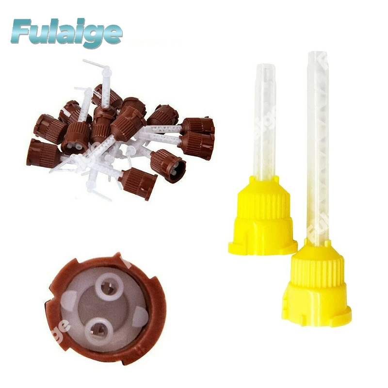 50PCS/Bag Dental Mixing Tips Tubes Nozzles Head Impression Materials Disposable Silicone Rubber Mix Head Dentistry Lab Supplies
50PCS/Bag Dental Mixing Tips Tubes Nozzles Head Impression Materials Disposable Silicone Rubber Mix Head Dentistry Lab Supplies