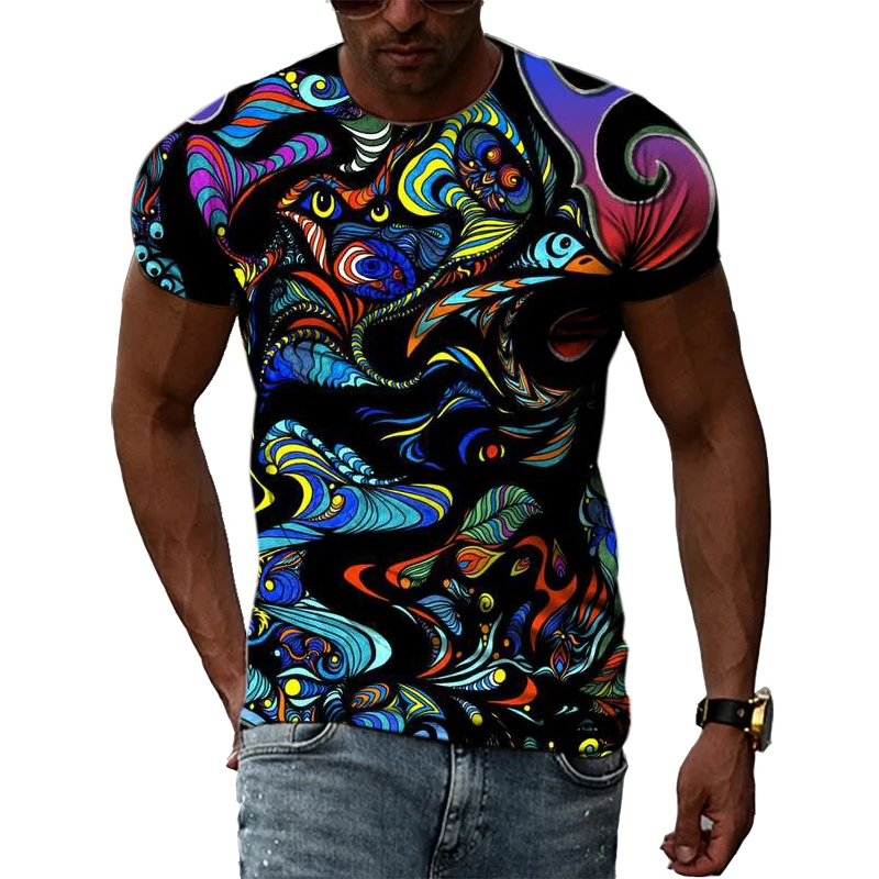 Summer Personality Abstract Color Graphic T Shirt Men Casual Oversized 3D Printed Streetwear Harajuku Short Sleeve Tees Tops
Summer Personality Abstract Color Graphic T Shirt Men Casual Oversized 3D Printed Streetwear Harajuku Short Sleeve Tees Tops