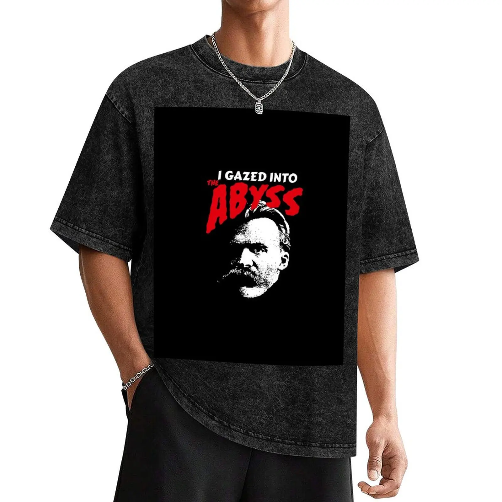 Nietzsche - I Gazed Into The Abyss - Zarathustra T-Shirt anime clothes summer shirt cotton graphic tees mens t shirts pack
Nietzsche - I Gazed Into The Abyss - Zarathustra T-Shirt anime clothes summer shirt cotton graphic tees mens t shirts pack