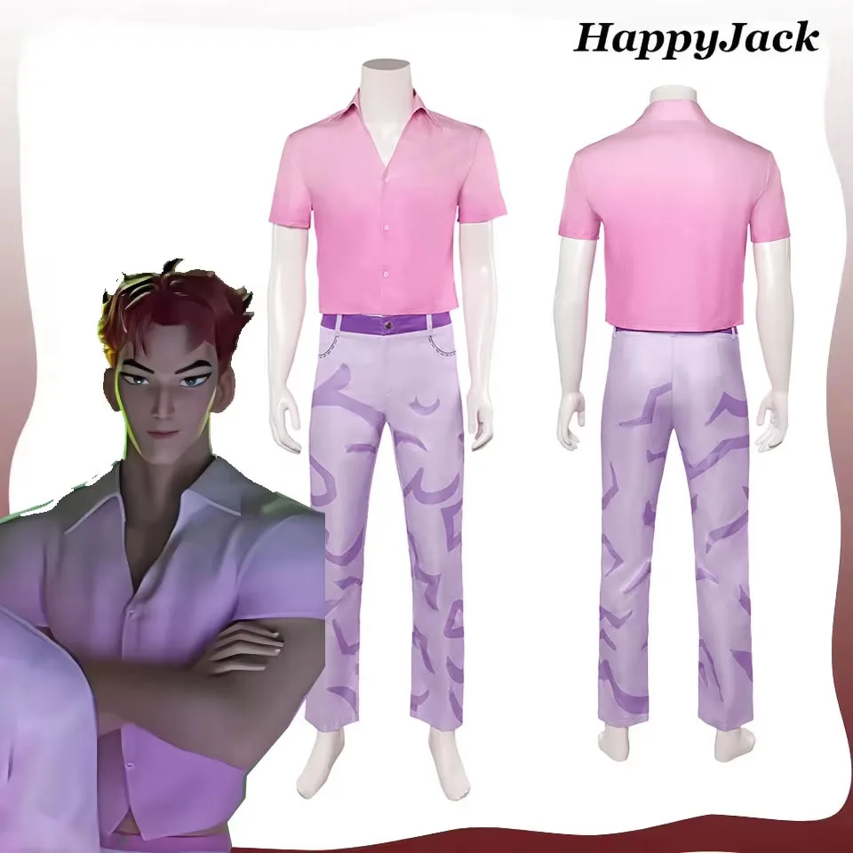 Abby Saja Cosplay Boys Pink Shirt Pants Costume Demon Hunter KPop Roleplay Adult Men Boys Group Stage Clothes Halloween Carnival 
Abby Saja Cosplay Boys Pink Shirt Pants Costume Demon Hunter KPop Roleplay Adult Men Boys Group Stage Clothes Halloween Carnival
