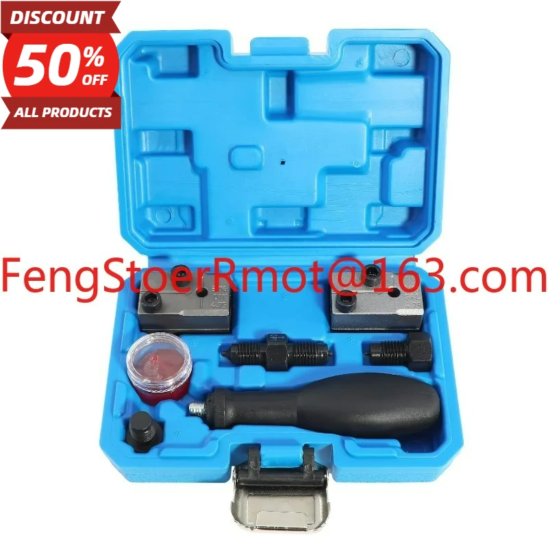 Double-head replaceable brake tube flared tool kit for brake tube 4.75mm DIN and 3/16 SAE automotive tools
Double-head replaceable brake tube flared tool kit for brake tube 4.75mm DIN and 3/16 SAE automotive tools