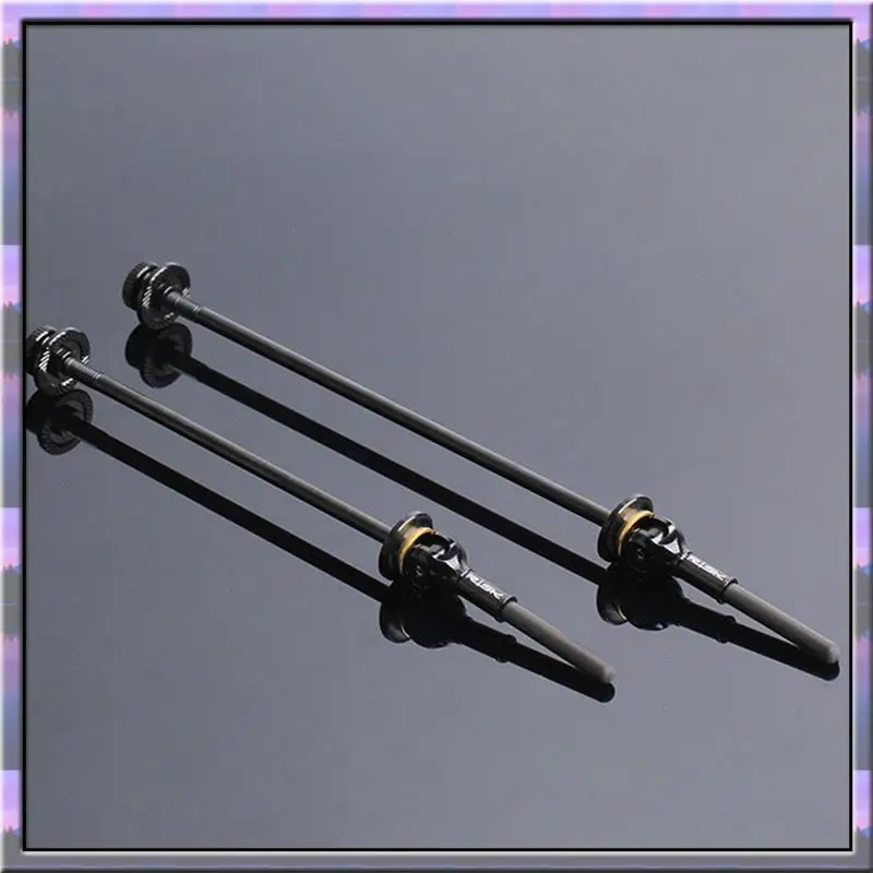 ABJX New 2 PCS Mountain Bike Titanium Alloy Quick Release Bike Carbon Fiber Titanium Shaft Quick Release Rod (Black)
ABJX New 2 PCS Mountain Bike Titanium Alloy Quick Release Bike Carbon Fiber Titanium Shaft Quick Release Rod (Black)