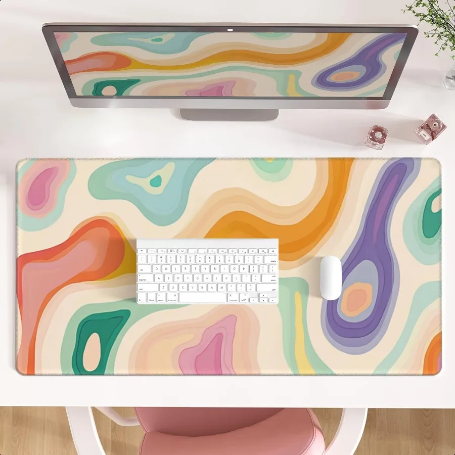 Abstract Desk Mat DesktopGaming Mouse Pad Long Cute Large Desk Pads 31.5X15.7 Inch Mousepad with NonSlip Base Stitched Edge Key
Abstract Desk Mat DesktopGaming Mouse Pad Long Cute Large Desk Pads 31.5X15.7 Inch Mousepad with NonSlip Base Stitched Edge Key