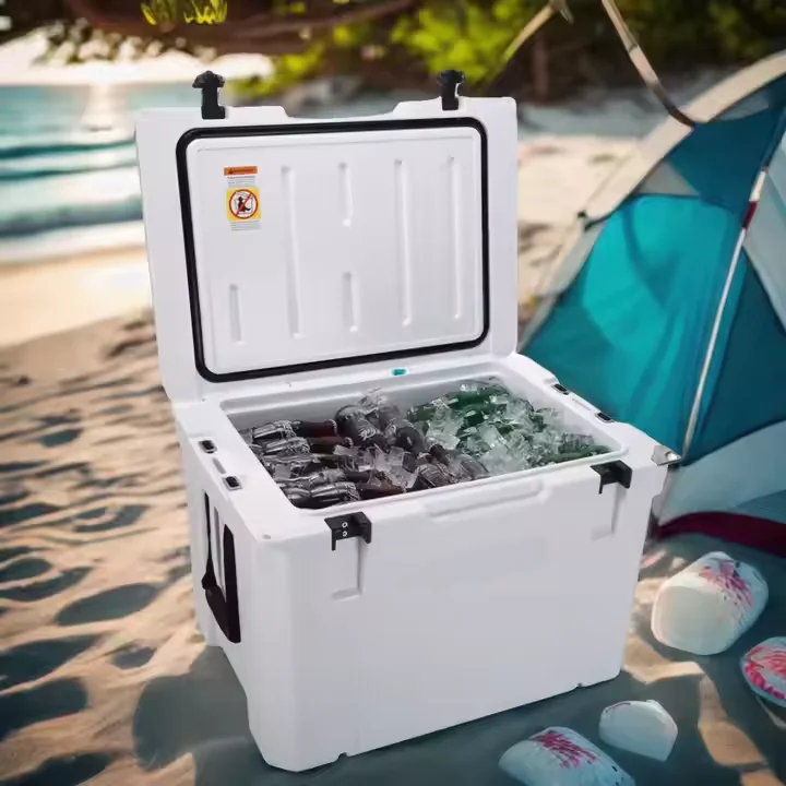 Large Size Wholesale 65QT Rotomolded Keep Fresh Beer Portable Ice Cooler Plastic Ice Cooler Box For Camping
Large Size Wholesale 65QT Rotomolded Keep Fresh Beer Portable Ice Cooler Plastic Ice Cooler Box For Camping