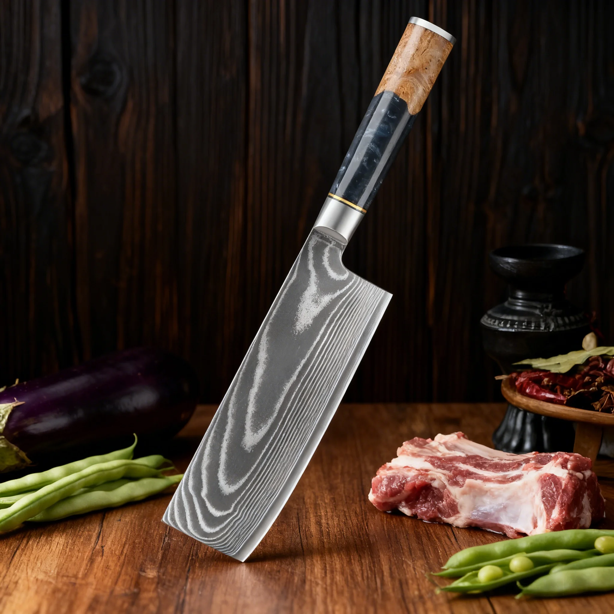 High Quality Nakiri Knife 67 layer Damascus Steel Slicing Knife Meat Vegetable Non-slip Handle Restaurant Knife Kitchen Stuff
High Quality Nakiri Knife 67 layer Damascus Steel Slicing Knife Meat Vegetable Non-slip Handle Restaurant Knife Kitchen Stuff 