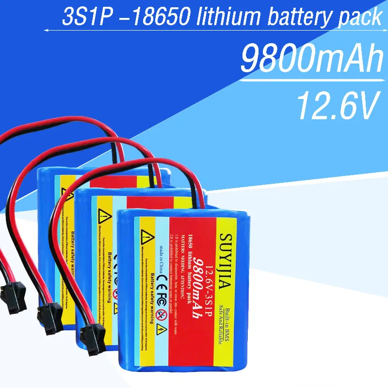 3S1P -18650 lithium battery pack 12.6 9800mAh built-in BMS suitable for remote control car outdoor power supply camping light
3S1P -18650 lithium battery pack 12.6 9800mAh built-in BMS suitable for remote control car outdoor power supply camping light