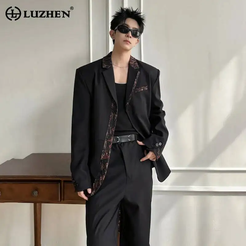 LUZHEN 2026 Spring New Printed Splicing Design Shoulder Pad Blazer Coat Men's Trendy Elegant Temperament Luxury Clothes JY6780
LUZHEN 2026 Spring New Printed Splicing Design Shoulder Pad Blazer Coat Men's Trendy Elegant Temperament Luxury Clothes JY6780