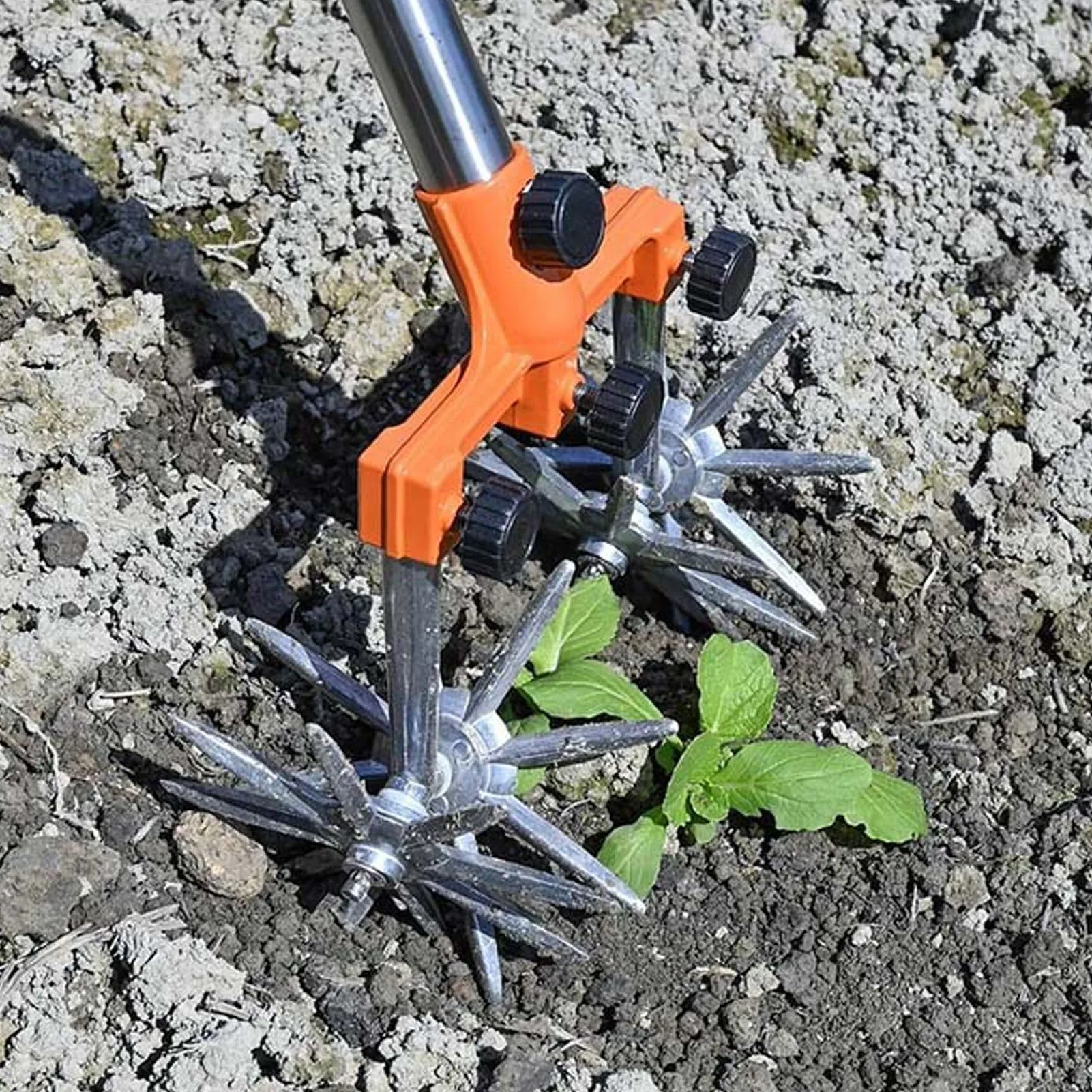 Tiller Manual Rotary Cultivator Tool Stainless Steel Teeth Adjustable Handle Garden Hand Tiller for Lawn Garden Manual
Tiller Manual Rotary Cultivator Tool Stainless Steel Teeth Adjustable Handle Garden Hand Tiller for Lawn Garden Manual