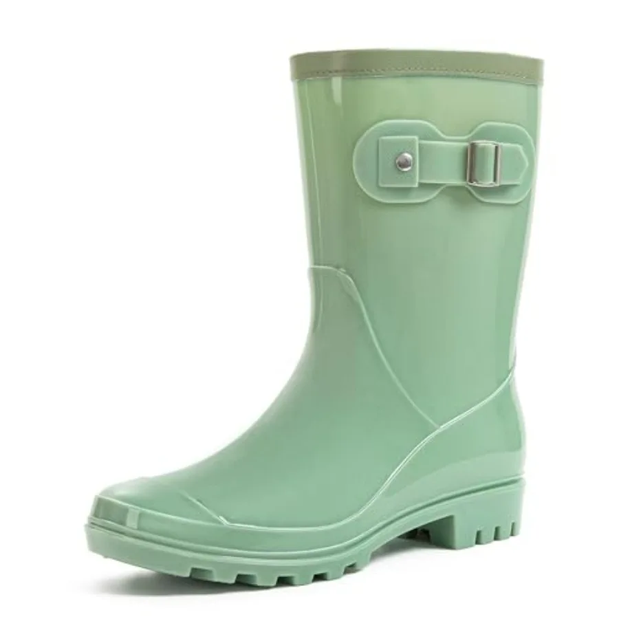 Women's Mid Calf Rain Boots Waterproof Fashion Garden Shoes Anti-slipping Rainboots For Women Comfortable Insole Light Rain Sho
Women's Mid Calf Rain Boots Waterproof Fashion Garden Shoes Anti-slipping Rainboots For Women Comfortable Insole Light Rain Sho