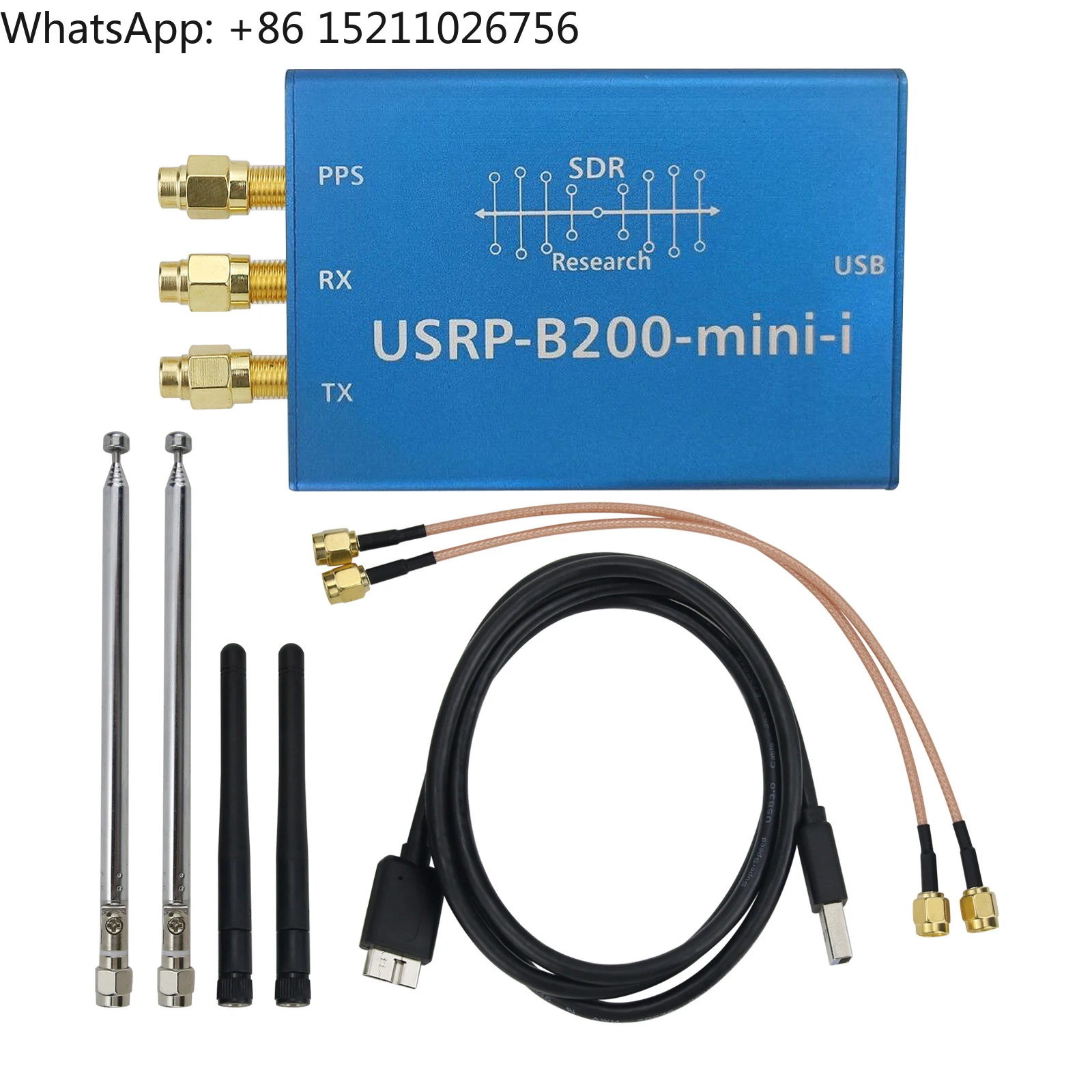 USRP B200mini-i Kit SDR Программно определяемая радиостанция 70 МГц-6 ГГц поддерживает полнодуплексную связь для радиостанций
USRP B200mini-i Kit SDR Программно определяемая радиостанция 70 МГц-6 ГГц поддерживает полнодуплексную связь для радиостанций